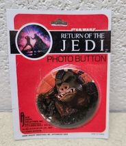 Vtg  1983 Star Wars Return of The Jedi Photo Button Pin Pinback Gammorea... - $9.89