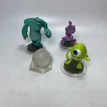 Disney Infinity Monsters Inc Sulley Mike Randall Figures Lot of 3 And Cr... - $8.48