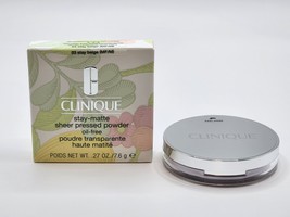 Clinique Stay Matte Sheer Pressed Powder Oil Free 03 Stay Beige New Batch - $555.84 MXN