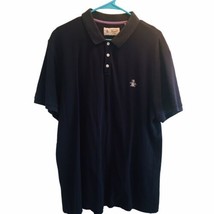 Penguin Polo Shirt Mens XXL Navy Blue Casual Golf Rugby Knit Preppy - £15.14 GBP