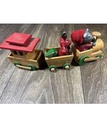 R. Dakin Co. WOOD Christmas Train "Driven by Christmas Mouse" Decoration... - $12.99