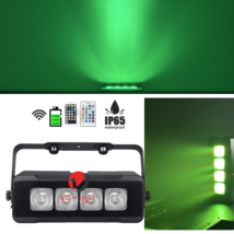 Waterproof 6in1 RGBWA+UV 4x20w Wireless Par Light DMX Battery Powered Up... - $202.22