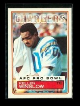 Vintage 1983 Topps Afc Pro Bowl Football Card #382 Kellen Wilson Chargers - £3.94 GBP