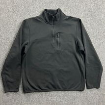 Banana Republic 1/4 Zip Pullover Mens Medium Black Sweatshirt Mock Neck ... - $17.04