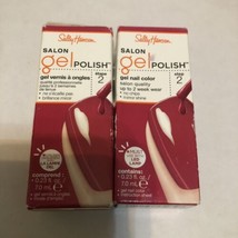 2X Sally Hansen Salon Quality Gel Nail Polish Up To 2 Weeks - #240 Crazy Crimson - £7.42 GBP