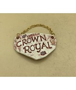 Cheers Crown Royal Ceramic Bottle Tag Studio Pottery signed 2012 &amp; 1 Bag - $18.21 CAD