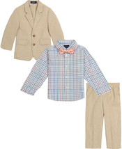 NAUTICA Little Boys Pindot Suit Set, 4 Piece - £52.68 GBP