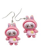 Creepy Cute Resin FUFU MONSTER BUNNY Funky EARRINGS Fang Smile Novelty J... - €6,69 EUR