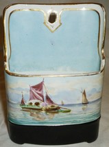 RARE ANTIQUE RICHARD GINORI HANDPAINTED PORCELAIN WALL POCKET RICHARD CE... - $6,784.94 MXN