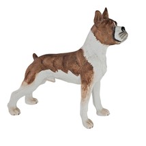 Andrea By Sadek Boxer Dog Figurine Brindle Standing Bisque - £18.73 GBP