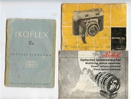 Ikoflex II A Retina IIIC &amp; Linhof Optical Viewfinder Instruction Booklet... - £14.01 GBP