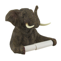 Zeckos Trunk Up Elephant Bath Tissue Holder - £30.09 GBP