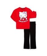Hello Kitty Toddler Girl Graphic Sweatshirt and Leggings Set, Red/Black ... - $526.68 MXN
