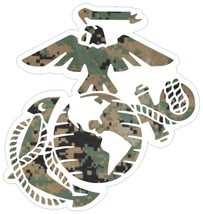 U.S. Marine Corps EGA Digital Camo Sticker Decal (Select your Size) - £2.25 GBP+