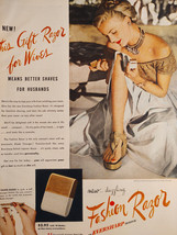 1948 Original Esquire Art Ads Schick Ladies Fashion Razor Lord Calvert Whiskey - £5.09 GBP