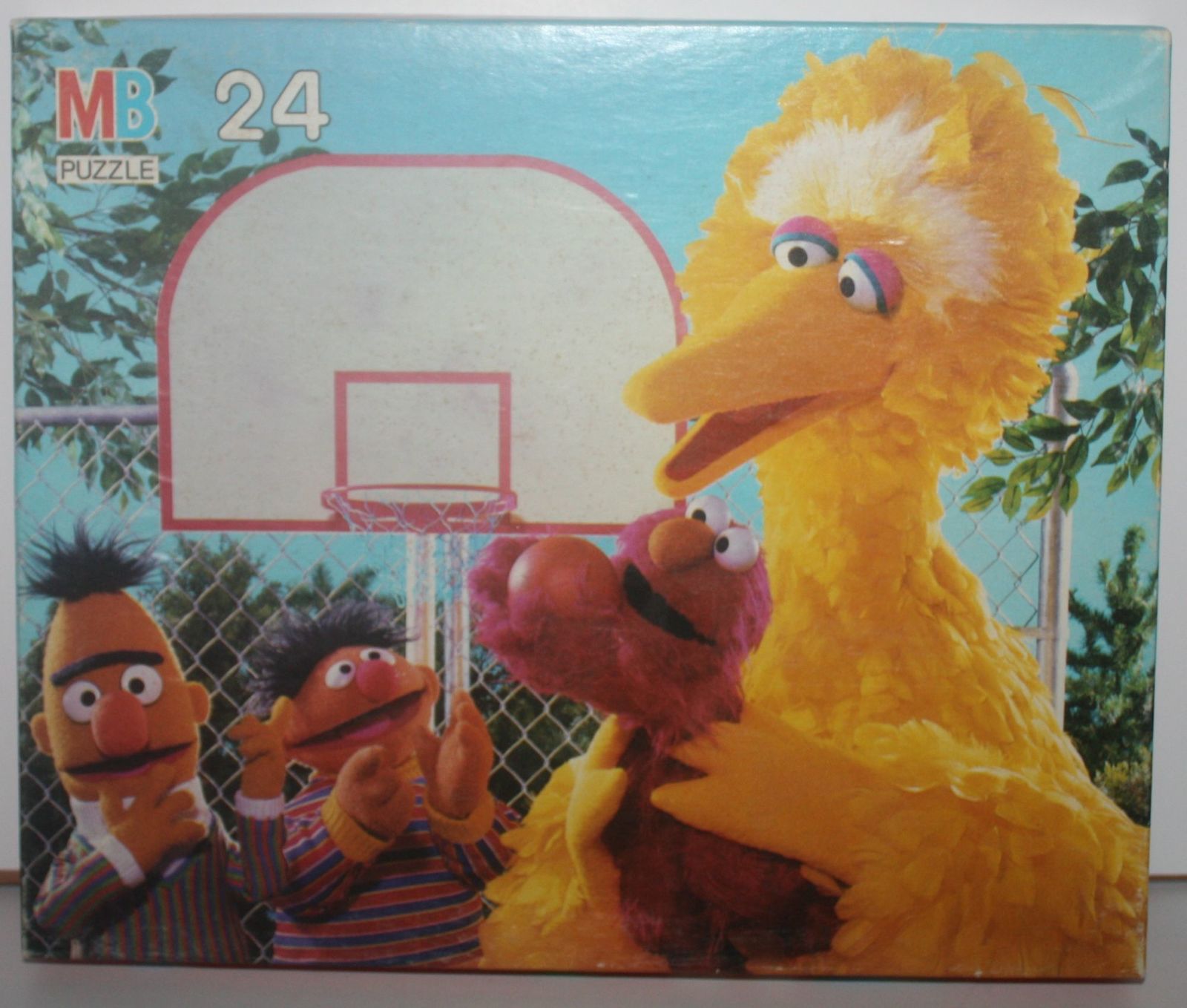 1990 Milton Bradley Sesame Street Basketball 24 Piece Puzzle - Complete - $8.00