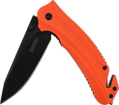 Kershaw BARRICADE Orange Folding Pocket Knife Thumbstud Single Position - $37.05