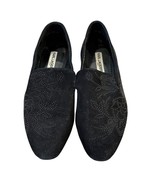 Karl Lagerfeld Black Suede Rhinestone Embellished Loafers Womens Size 38... - $807.58 MXN