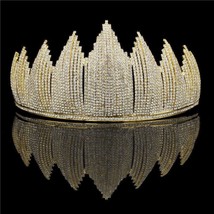 Gorgeous Zircon Headband Bride Crown head dress Bridal Tiara Crowns Princess Que - £30.94 GBP