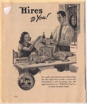 Vintage Print Ad Hires Root Beer Hires To You  5 3/4&quot; x 7&quot; - £2.82 GBP