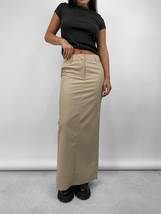 Pinstripe Tailored Trouser Midi Skirt - $32.00