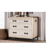 Iver White Canvas 4-Drawer Storage Cabinet - $989.39 CAD