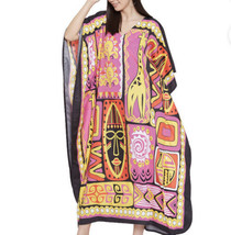 Gypsie Blu Woman Plus Size Kaftan Lagen Look Dress Loose Long Caftan Beachwear - £11.71 GBP