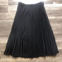 Vintage Pleated A Line Skirt Womens Small Black Nathalie Of California A... - $15.00