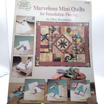Vintage Quilt Patterns, Marvelous Mini Quilts for Foundation Piecing by Ellen - £9.23 GBP
