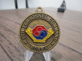 8th Personnel Command Korea Reenlist 8th PERSCOM Challenge Coin #3852 - £6.17 GBP
