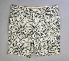 Loud Mouth Money Print Golf Shorts Benjamin Franklin $100 Bills Mens Siz... - $58.57
