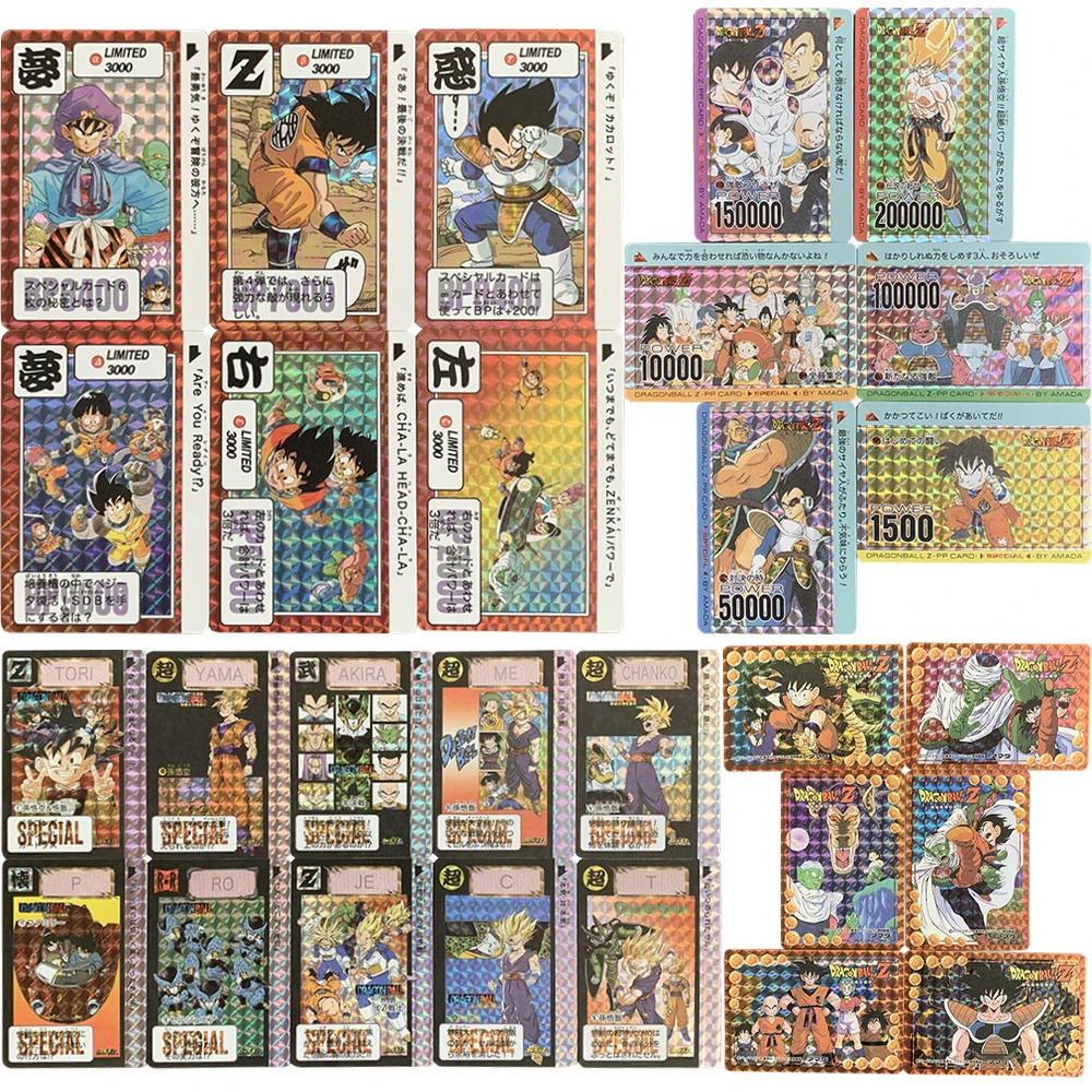 6pcs/set Dragon Ball Flash Cards Super Saiyan Goku Gohan Vegeta Frieza Cell Game - £15.94 GBP+