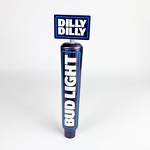 Rare Bud Light &quot;Dilly Dilly&quot; Metal Beer Tap Handle Mancave Keg Bar Blue Logo - £46.70 GBP