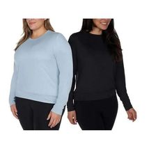 Lukka Lux Long Sleeve Tee Shirts, 2-Pack, Moisture Wicking, UPF 30, 4-Way Stretc - $16.49