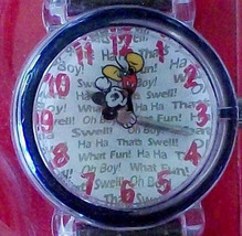 Disney Animated Mickey Mouse Watch! New! Mickey is Secondhand! Neat! Extremely R - £60.75 GBP
