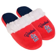 St Louis Cardinals Womens Colorblock Fur Slide Slippers MLB - $21.95