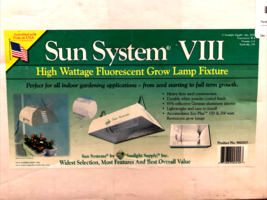 Grow Light Hood SS- VIII Uses Self Ballasted Florescent Bulbs Sun System - $34.53