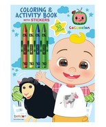 CoComelon 48 Page Coloring Book with 4 Crayons - $202.12 MXN