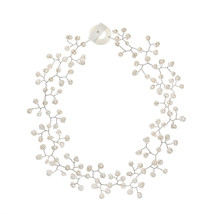 Floating Ray of White Freshwater Pearl Statement Necklace - $61.37
