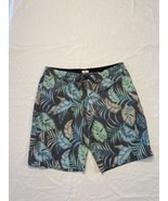 Ripcurl Laydays Side Pocket Board Shorts Mens 32 Tropical Leaves Beach Swim - £10.79 GBP