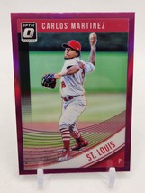 ⚾Carlos Martinez Purple Prizm Refractor 2018 Optic St. Louis Cardinals Card⚾ - £1.40 GBP