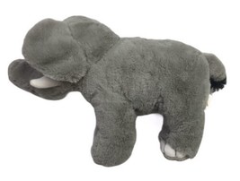 Wild Republic 11&quot; Plush Gray Elephant Stuffed Animal Safari White Tusks Soft Zoo - $20.00