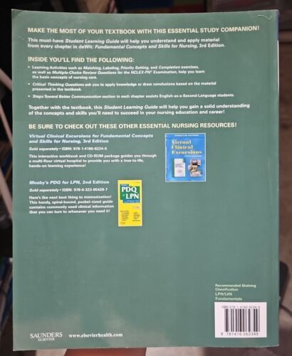 Fundamental Concepts Skills for Nursing Student Learning Guide 3rd Edition Dewit Item image 2