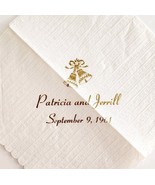 1961 Patricia &amp; Jerrill Wedding Napkin Unused Marriage September 9 Maine... - $27.32 CAD