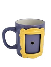 FRIENDS TV Series Show Peephole Frame Purple Yellow Mug Friend Gift 10.5 oz - $13.98