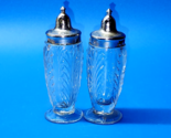 Vintage JEANNETTE GLASS Oil, Vinegar, Salt, Pepper Shakers - MATCHED Set... - $28.97