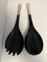 STERLING SILVER HANDLED SALAD SERVING FORK &amp; SPOON SET - FITS NUMEROUS P... - $1,106.28 MXN