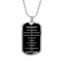 Express Your Love Gifts Collier des Dix Commandements French Stainless Steel or  - £35.57 GBP