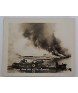 WWII Saipan U.S.M.C. Photo S4 Destroyed Ships in Harbor June 1944 - £15.43 GBP