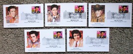 Elvis Presley Set Of Five Fleetway First Day Covers January 8, 1993 Memphis, Tn - £10.65 GBP
